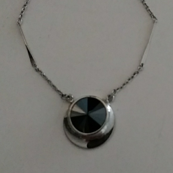 Vintage Sarah Coventry Silvertone Choker Pendant - Picture 6 of 6